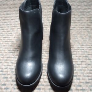 MIA Black Ankle Boots with Elastic Panels